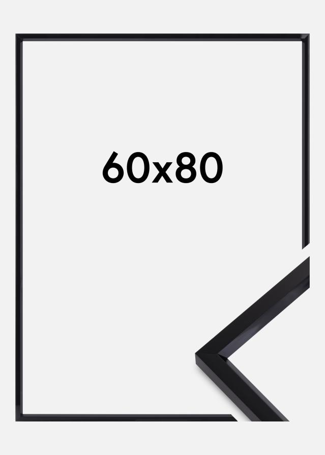Ramme Steel Style Sort 60x80 cm