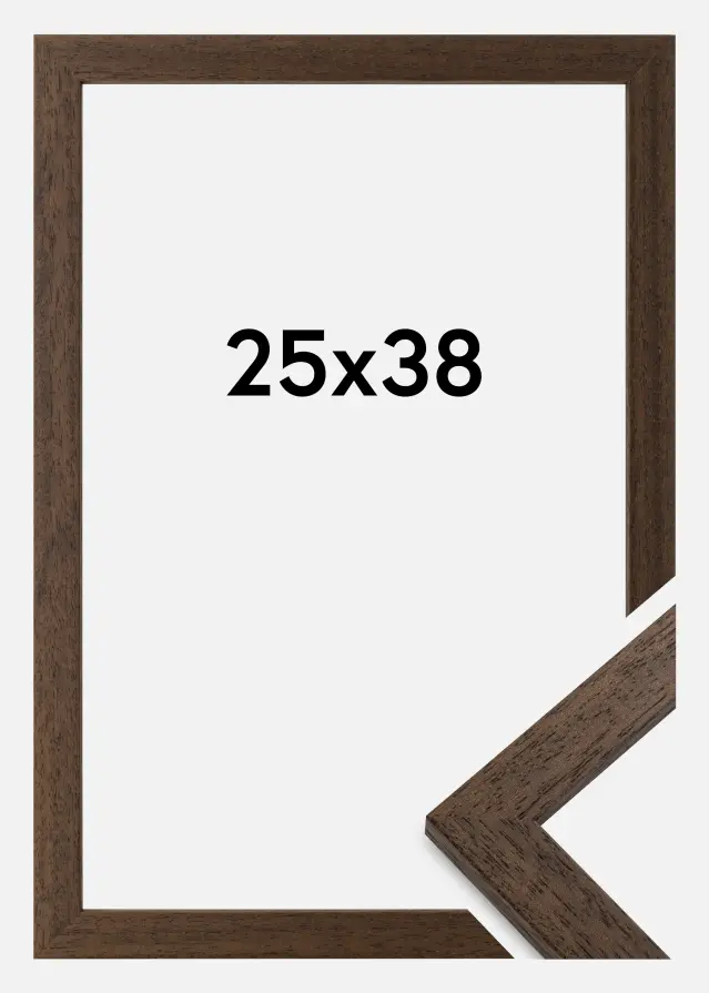 Ramme Brown Wood Akrylglas 25x38 cm