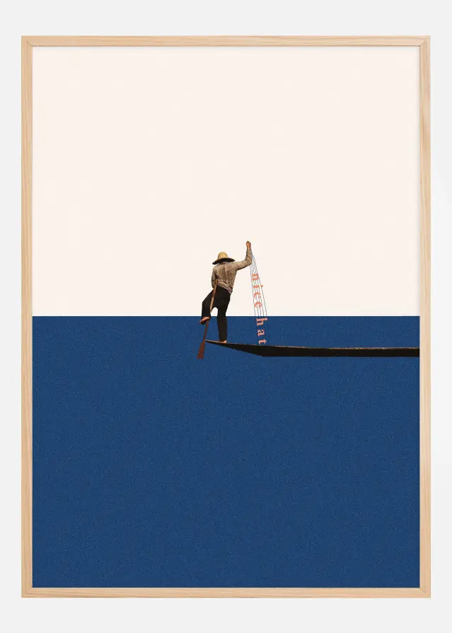 Fishing for compliments Plakat