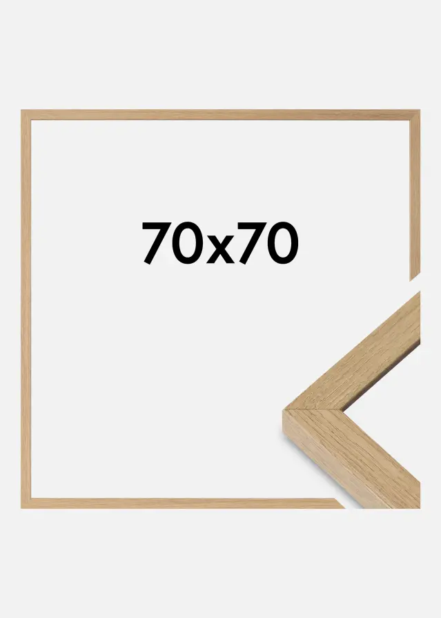 Ramme Hermes Akrylglas Natural Oak 70x70 cm