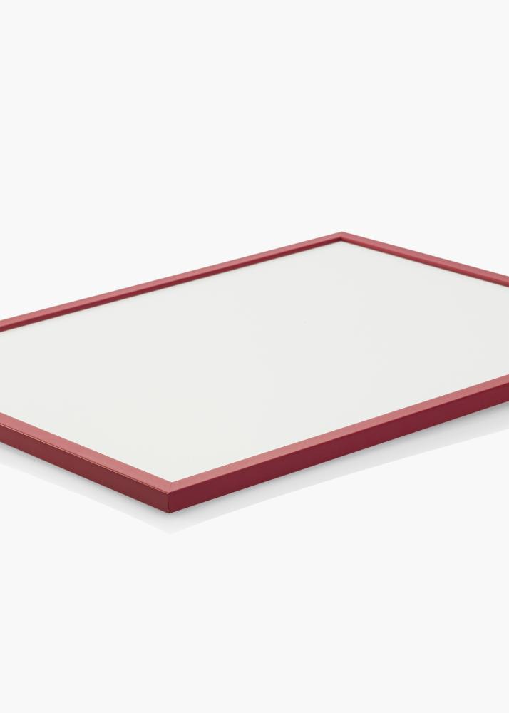 Ramme Edsbyn Rød 40x40 cm - Passepartout Sort 25x25 cm