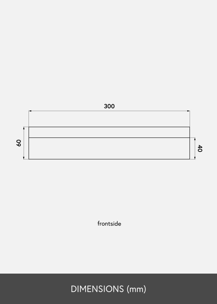 KAILA Billedhylde Bambus 30 cm
