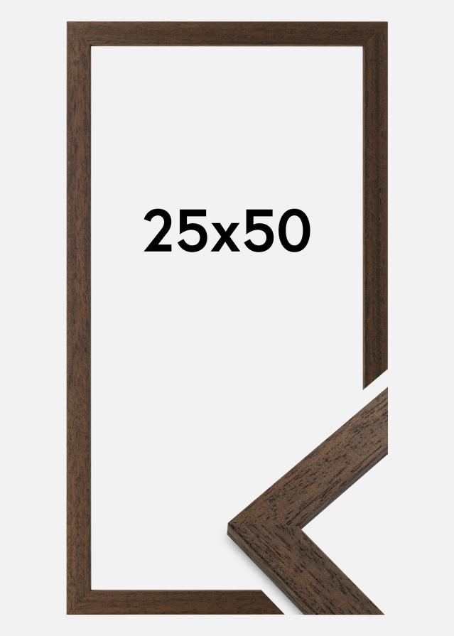 Ramme Brown Wood Akrylglas 25x50 cm
