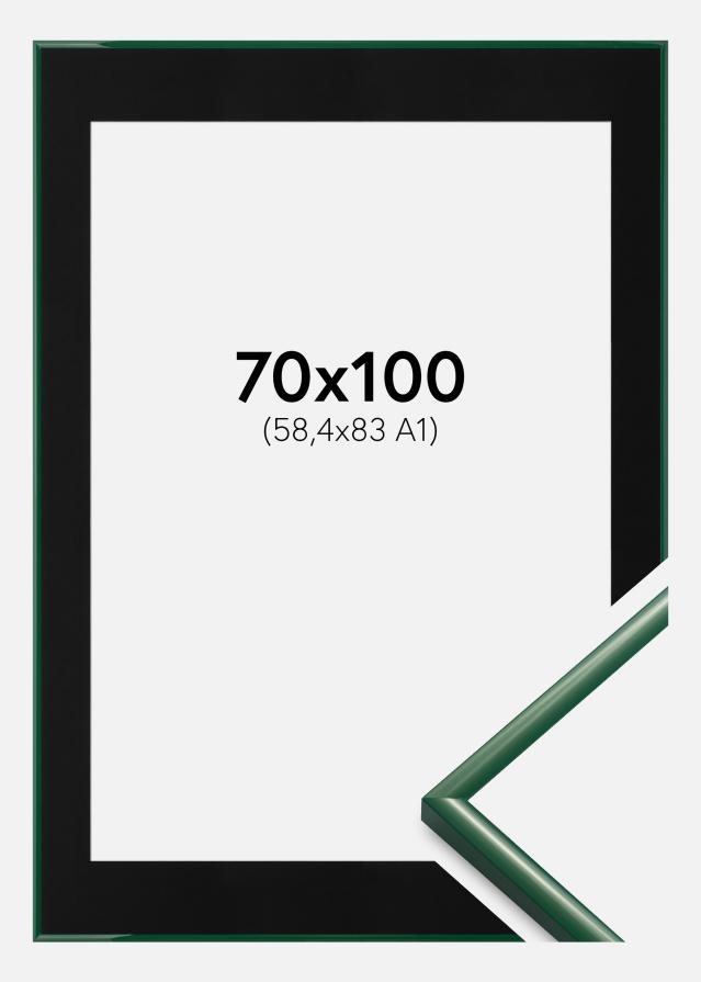 Ramme New Lifestyle Moss Green 70x100 cm - Passepartout Sort 59,4x84 cm (A1)