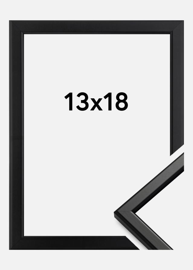 Ramme Slim Mat antirefleksglas Sort 13x18 cm