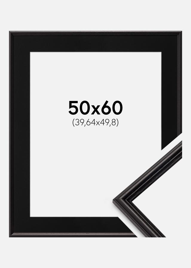 Ramme Horndal Sort 50x60 cm - Passepartout Sort 16x20 inches