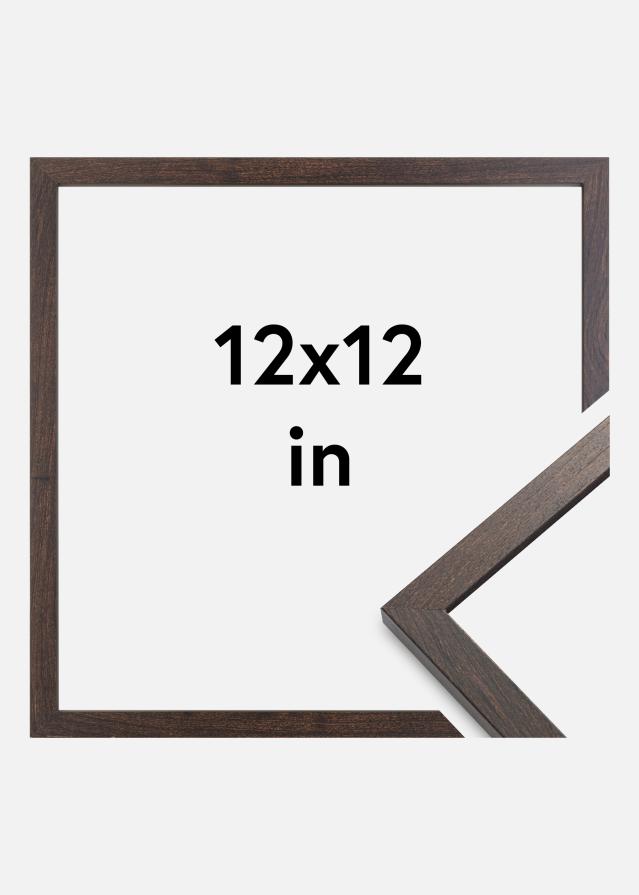 Ramme Trendy Akrylglas Valnød 12x12 inches (30,48x30,48 cm)
