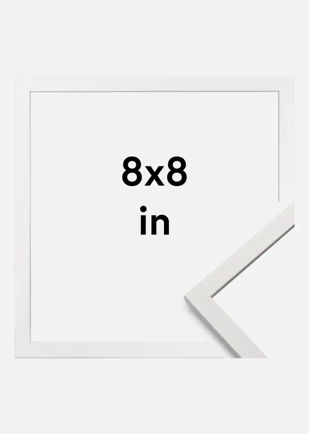 Ramme Edsbyn Hvid 8x8 inches (20,32x20,32 cm)