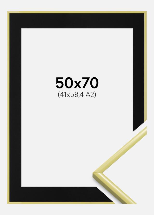 Ramme New Lifestyle Lysegul 50x70 cm - Passepartout Sort 42x59,4 cm (A2)