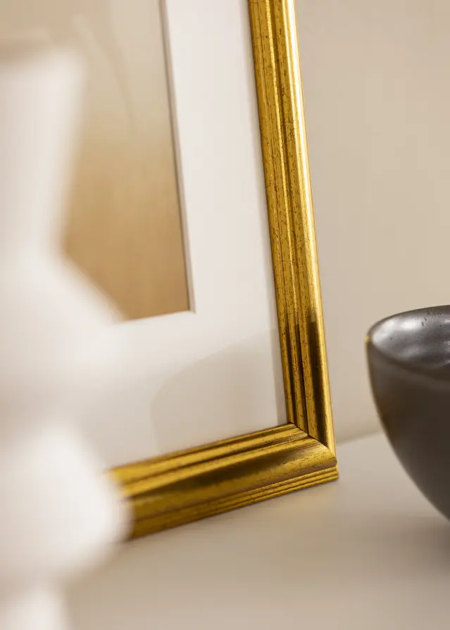 Ramme Västkusten Akrylglas Guld 18x24 inches (45,72x60,96 cm)