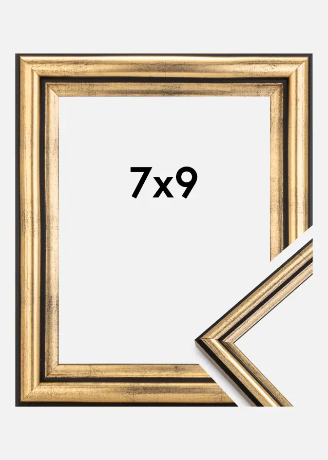 Ramme Horndal Akrylglas Guld 7x9 cm