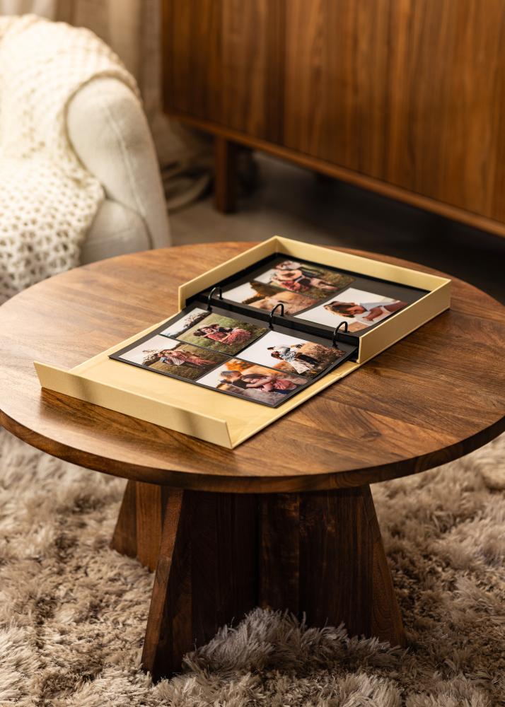 KAILA XOXO Yellow - Coffee Table Photo Album (60 Sorte Sider / 30 Blade)