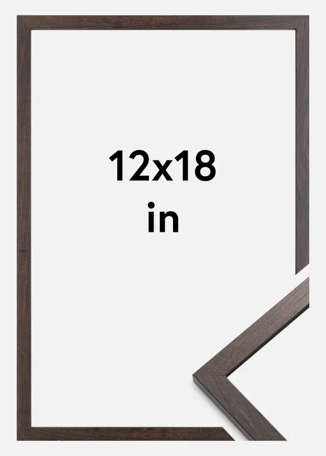 Ramme Trendy Akrylglas Valnød 12x18 inches (30,48x45,72 cm)
