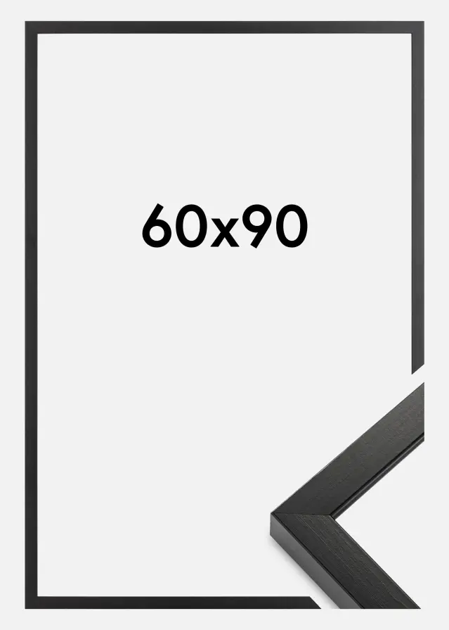 Ramme Amanda Box Sort 60x90 cm