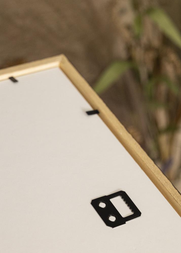 Ramme Edsbyn Valnød 35x50 cm - Passepartout Sort 24x30 cm