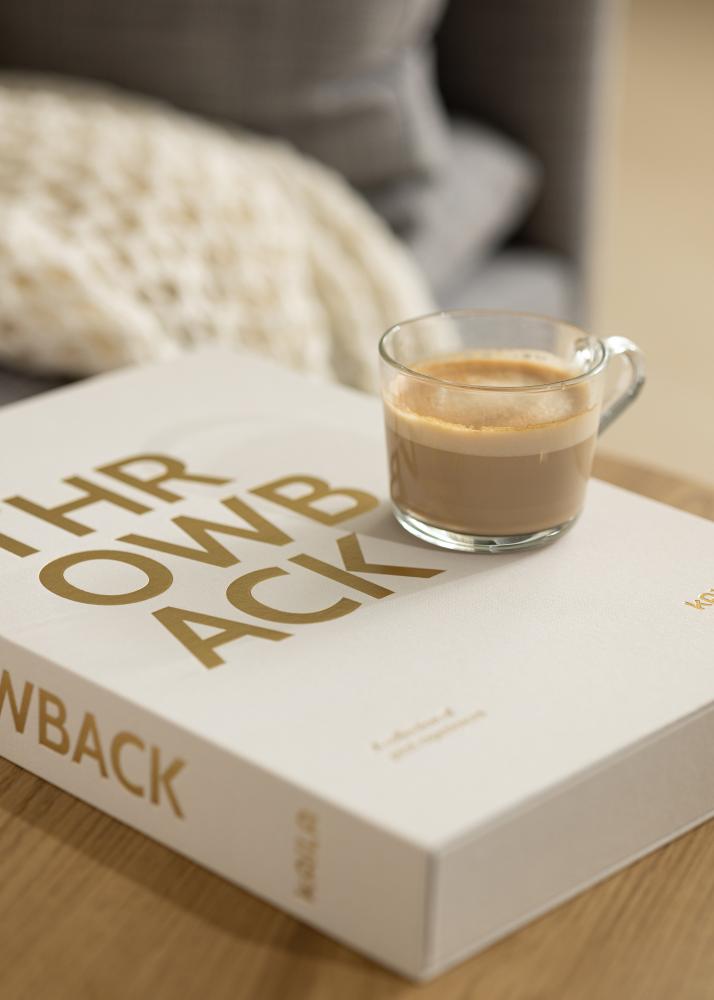 KAILA THROWBACK Warm Grey XL - Coffee Table Photo Album - 60 Billeder i 11x15 cm