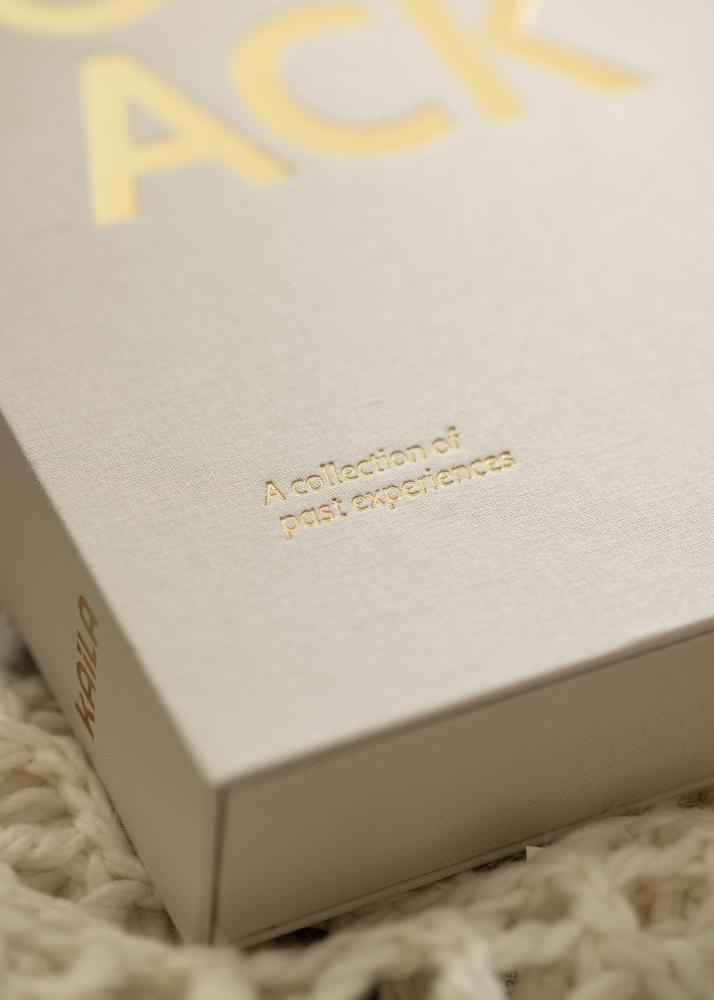 KAILA THROWBACK Warm Grey XL - Coffee Table Photo Album - 60 Billeder i 11x15 cm