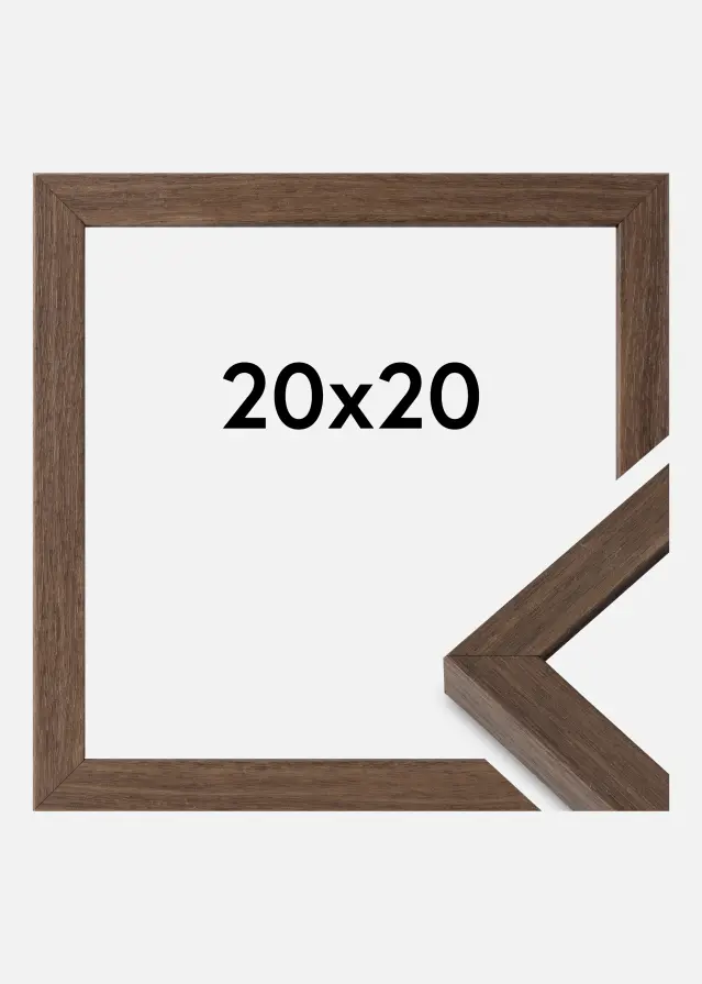 Ramme Hermes Akrylglas Valnød 20x20 cm