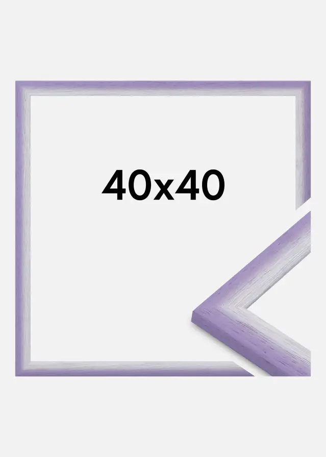 Ramme Cornwall Akrylglas Lyslilla 40x40 cm