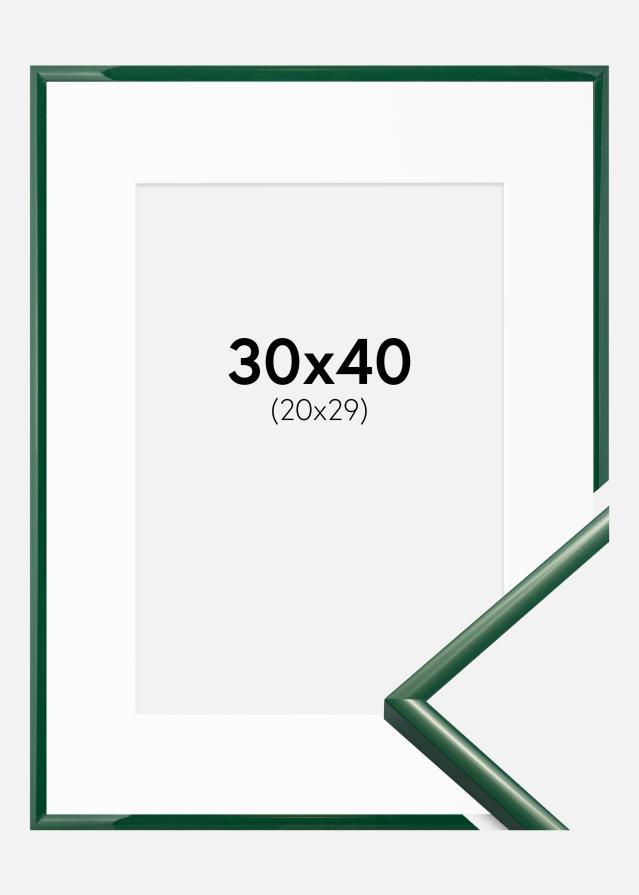 Ramme New Lifestyle Moss Green 30x40 cm - Passepartout Hvid 21x30 cm