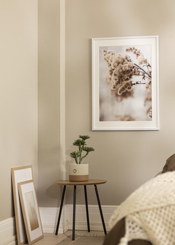 Ramme Trendy Hvid 24x30 cm - Passepartout Hvid 7x9 inches