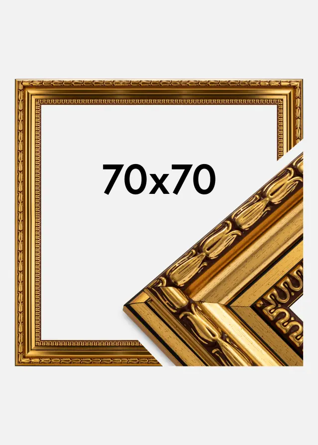 Ramme Birka Premium Guld 70x70 cm