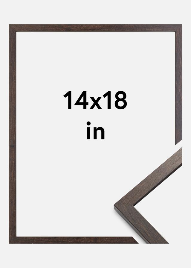 Ramme Trendy Akrylglas Valnød 14x18 inches (35,56x45,72 cm)