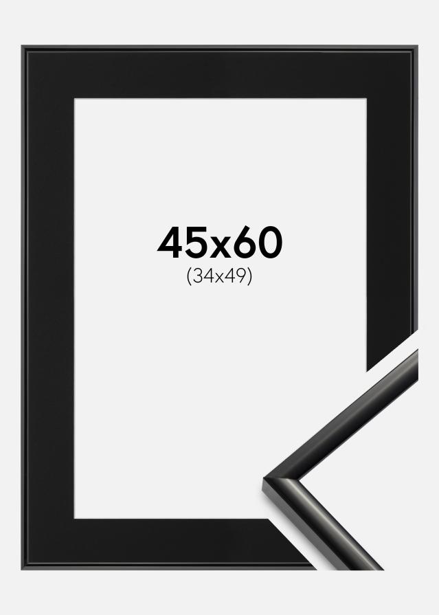 Ramme New Lifestyle Sort 45x60 cm - Passepartout Sort 35x50 cm