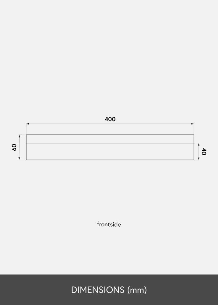 KAILA Billedhylde Bambus 40 cm
