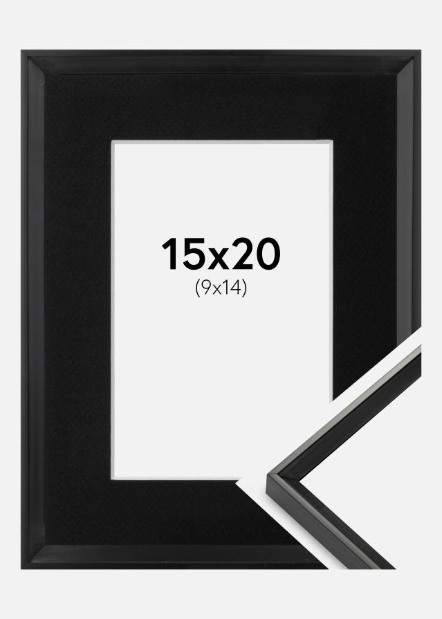 Ramme Desire Sort 15x20 cm - Passepartout Sort 10x15 cm