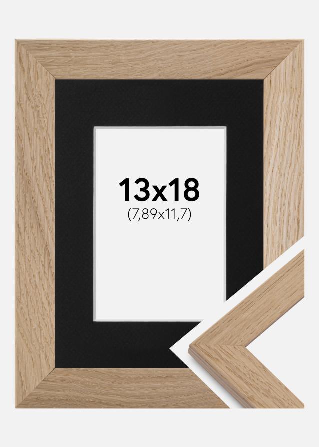 Ramme Trendline Eg 13x18 cm - Passepartout Sort 3,5x5 inches