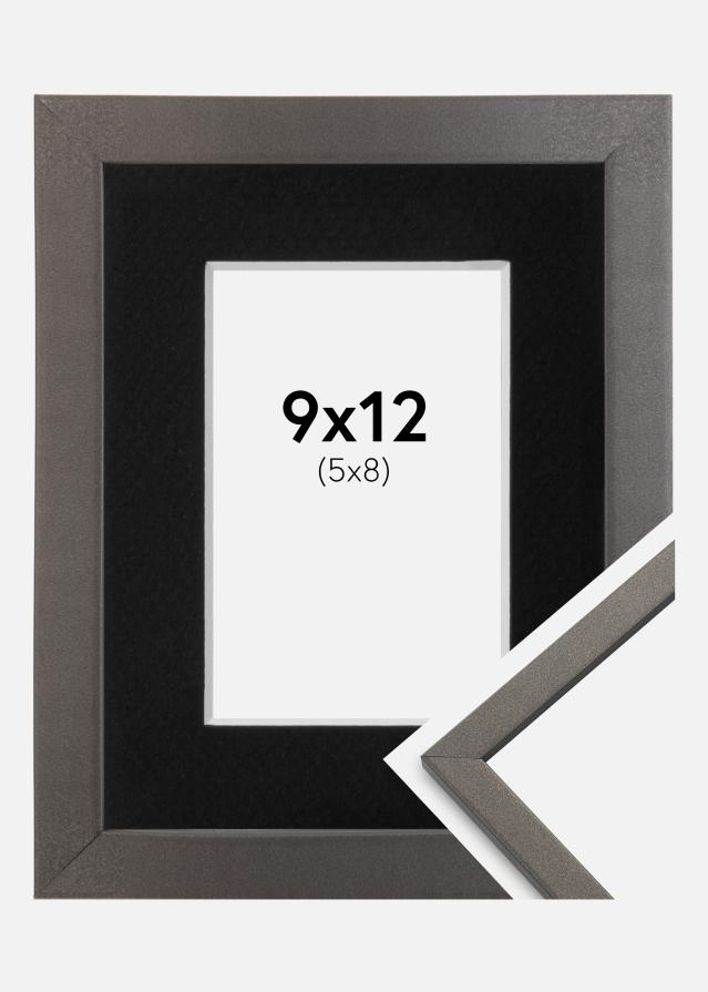 Ramme Edsbyn Grafit 9x12 cm - Passepartout Sort 6x9 cm
