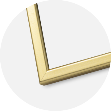 Ramme Slim Mat antirefleksglas Guld 18x24 cm