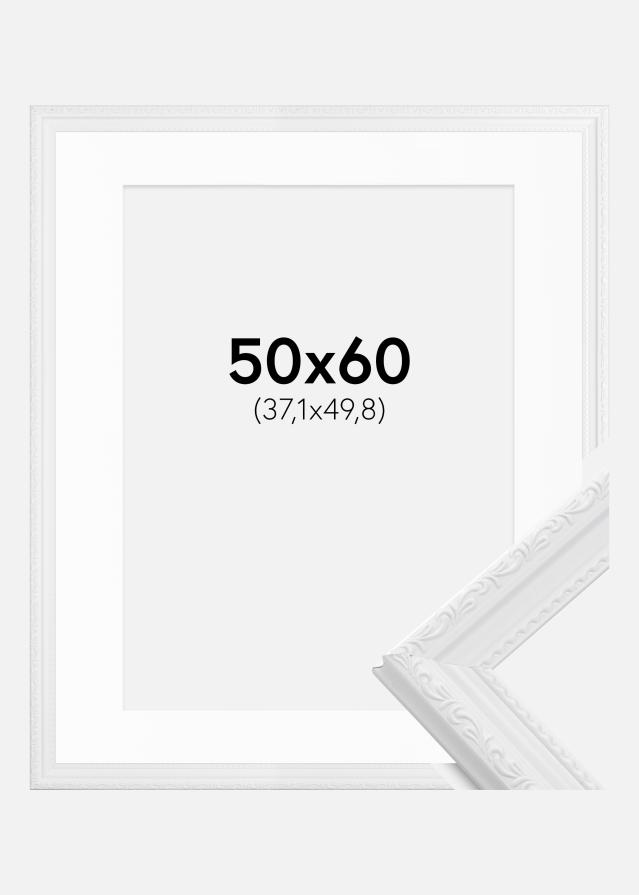 Ramme Abisko Hvid 50x60 cm - Passepartout Hvid 15x20 inches