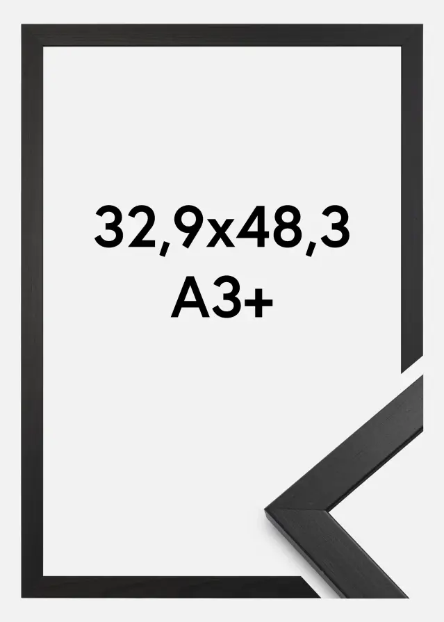 Ramme Stilren Sort 32,9x48,3 cm (A3+)