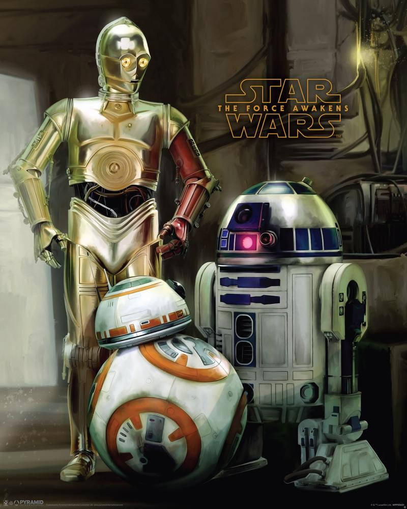 Star Wars Episode VII - Droids - 40x50 cm