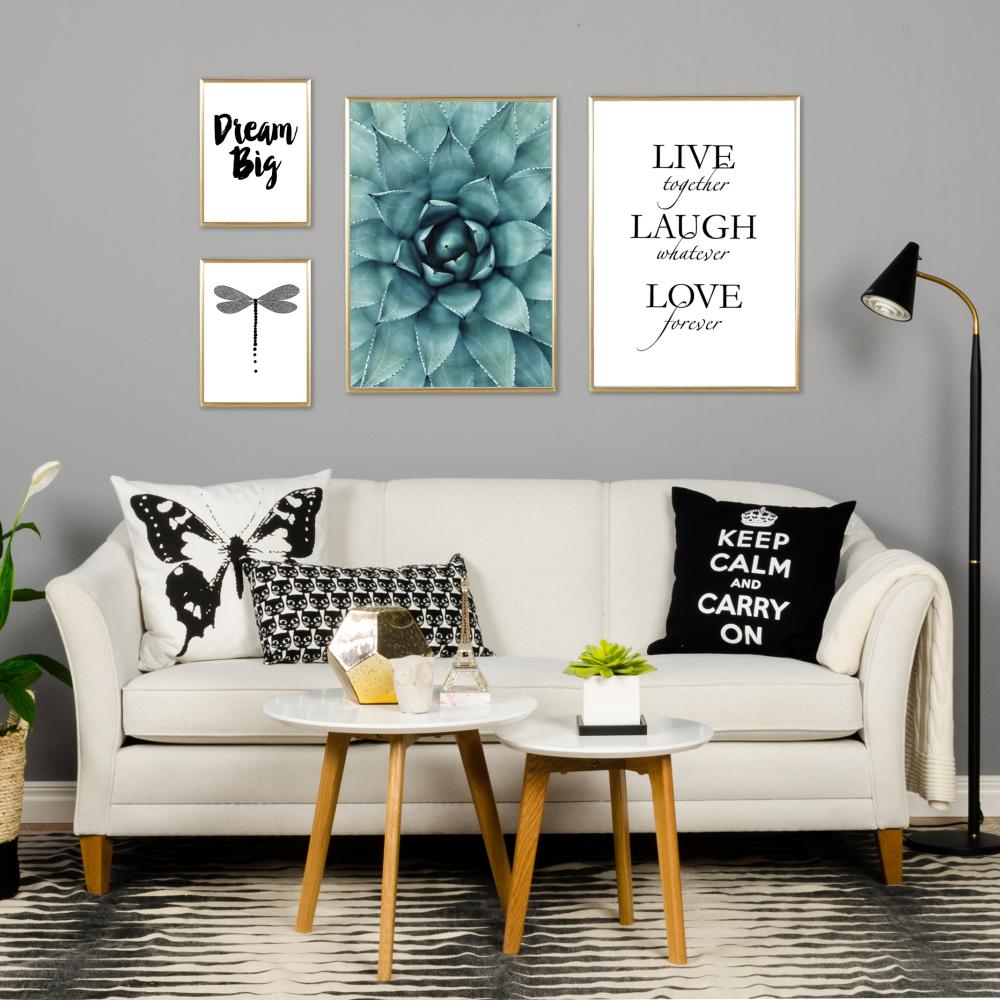 Turkis Blomst Plakat