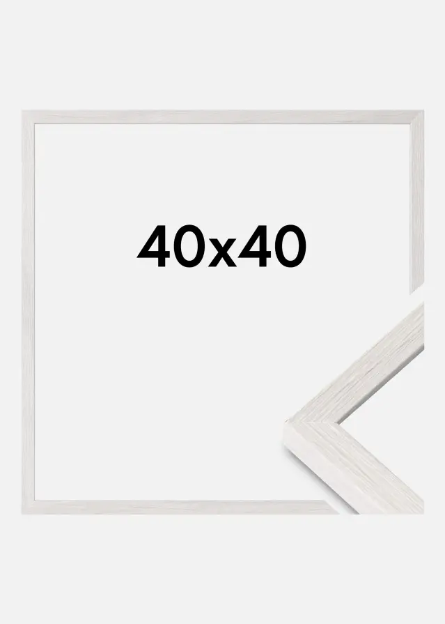 Ramme Ares Akrylglas White Oak 40x40 cm