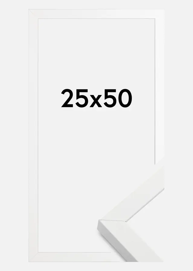 Ramme Amanda Box Hvid 25x50 cm
