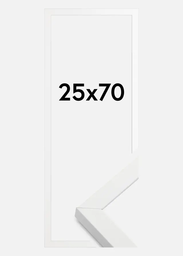 Ramme Amanda Box Hvid 25x70 cm