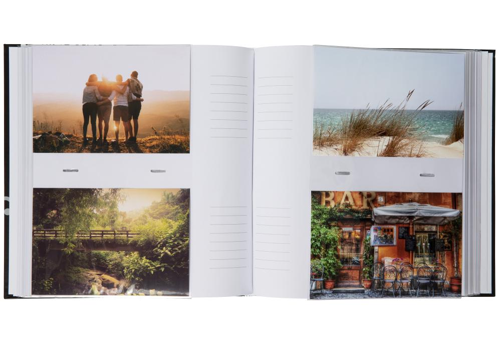 Grindy Memo Fotoalbum Sort - 200 Billeder i 11x15 cm