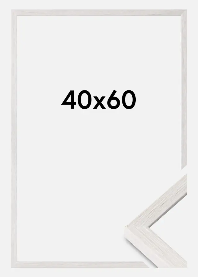 Ramme Ares Akrylglas White Oak 40x60 cm