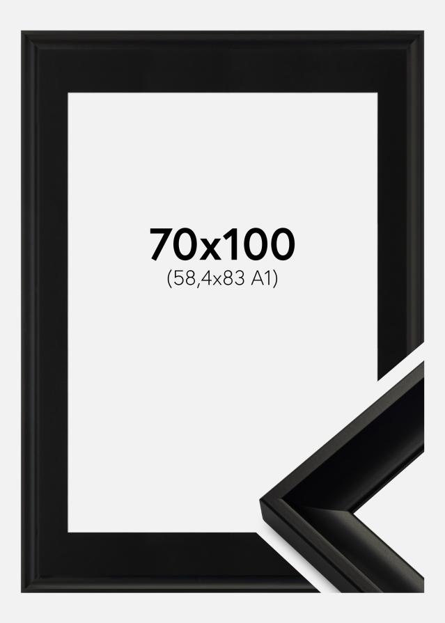 Ramme Öjaren Sort 70x100 cm - Passepartout Sort 59,4x84 cm (A1)