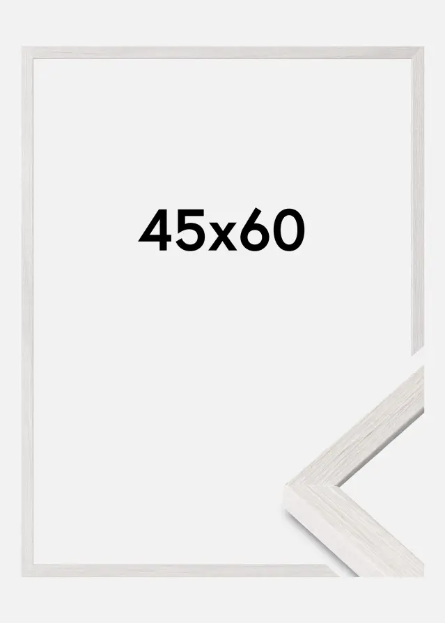 Ramme Ares Akrylglas White Oak 45x60 cm