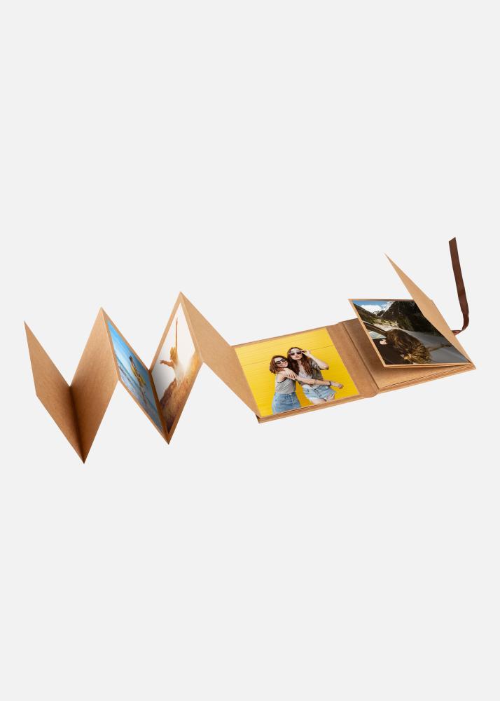 PAC Leporello Brun - 2 x 13 Billeder i 10x10 cm