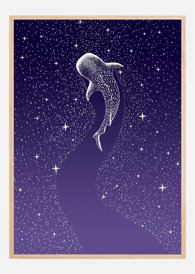 Star Eater Dark Blue To Purple Grad Plakat
