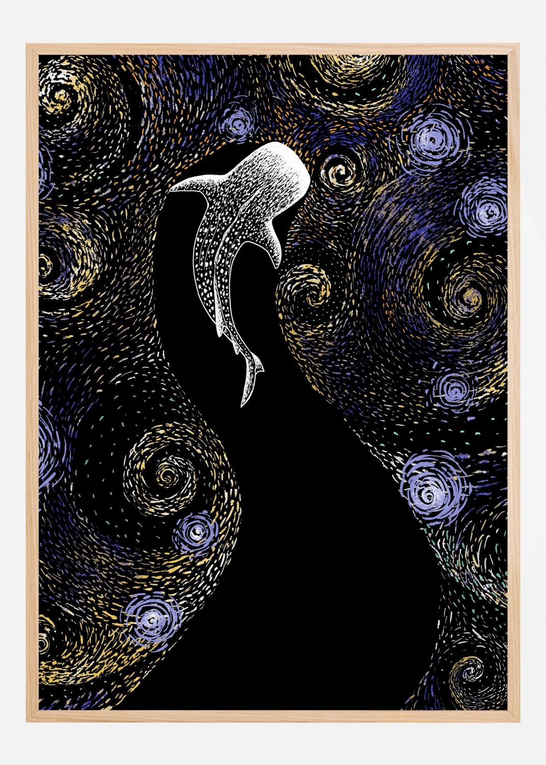 Product Image for Star Eater In Van Gogh Style Colored Plakat (21x29.7 cm (A4))