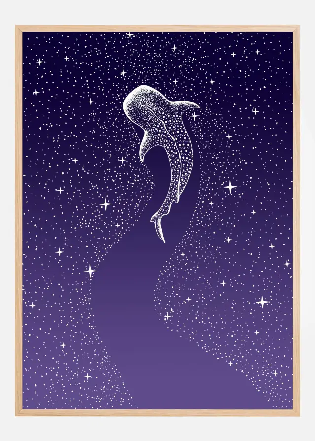 Star Eater Dark Blue To Purple Grad Plakat