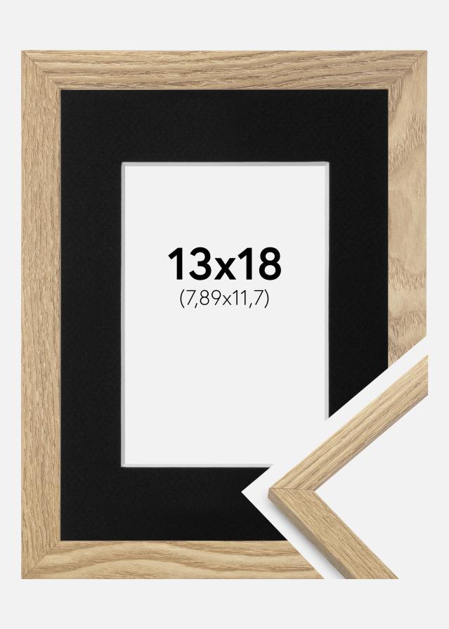 Ramme Trendy Eg 13x18 cm - Passepartout Sort 3,5x5 inches