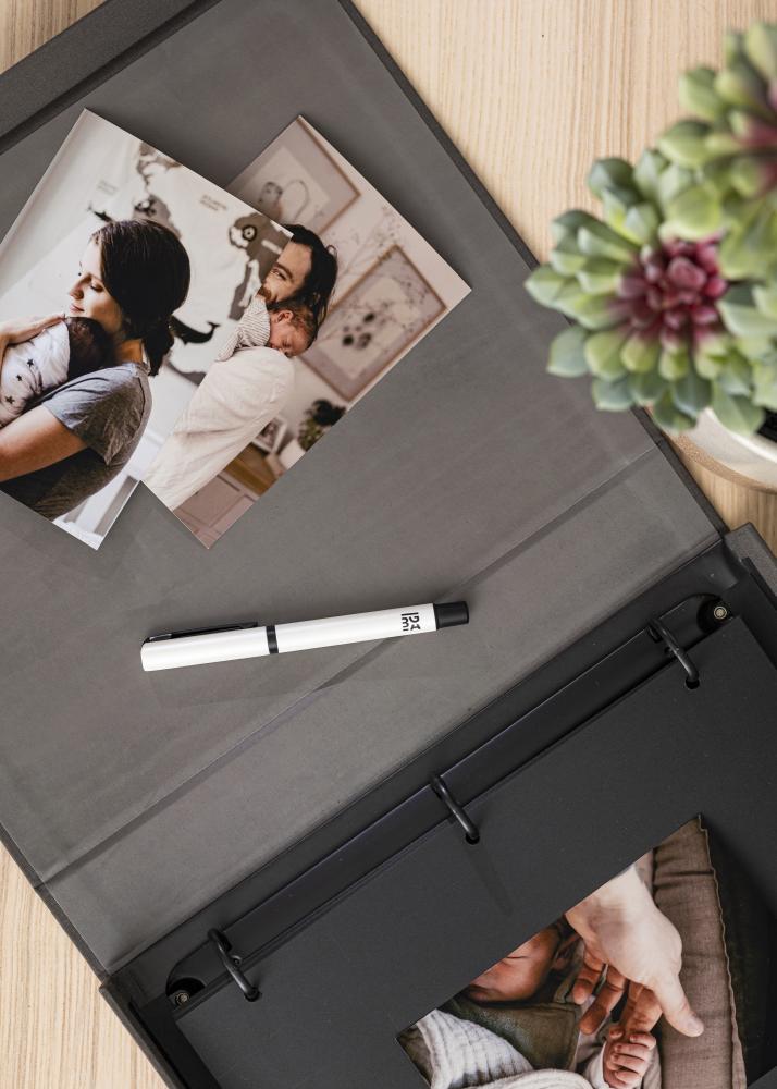 KAILA THROWBACK Black XL - Coffee Table Photo Album (20 Sorte Sider)